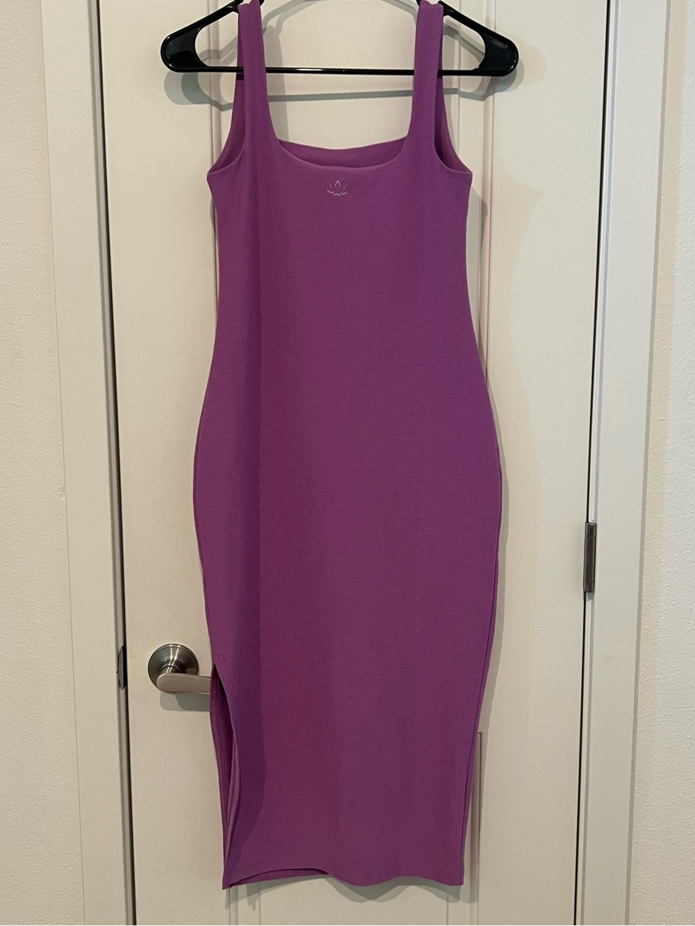 Beyond Yoga Icon Spacedye Midi Dress Purple Slit Sz S #Athleisure - Picture 7 of 10